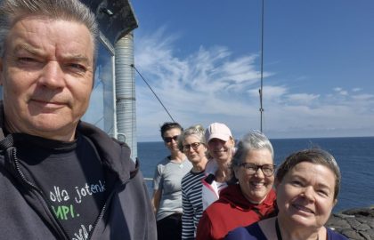 Talkooviikko 32:  Kari, Riikka, Petra, Kati, Pia ja Eija