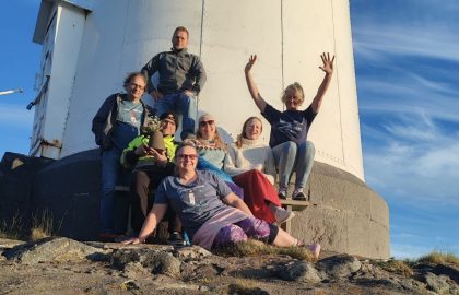 Strömmingsbådan talkoot 17-24.6.2024 Mirka, Kaisa, Riina, Henry, Teppo, Tiina ja Jari